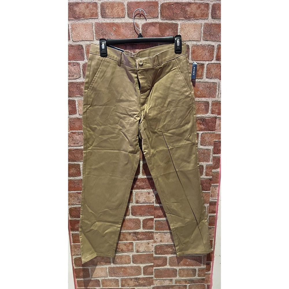 Izod Mens New with Tags Size 16 Khaki Husky Robusto Belted Casual Golf Pants
